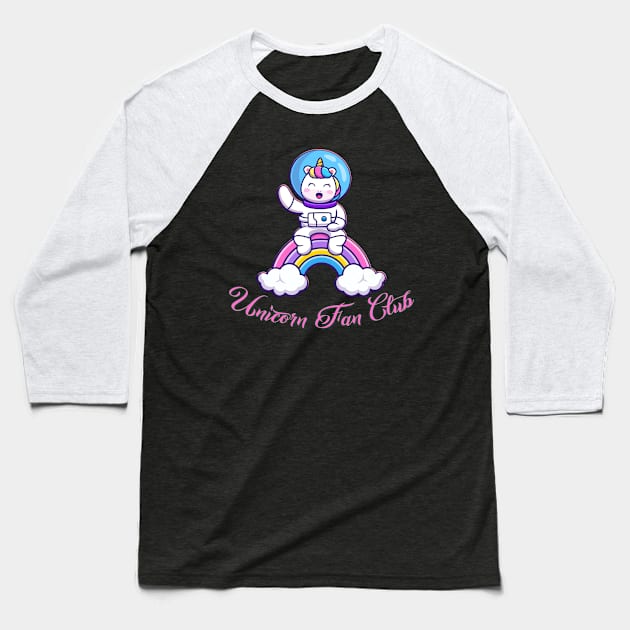 Unicorn Fan Club Baseball T-Shirt by capo_tees